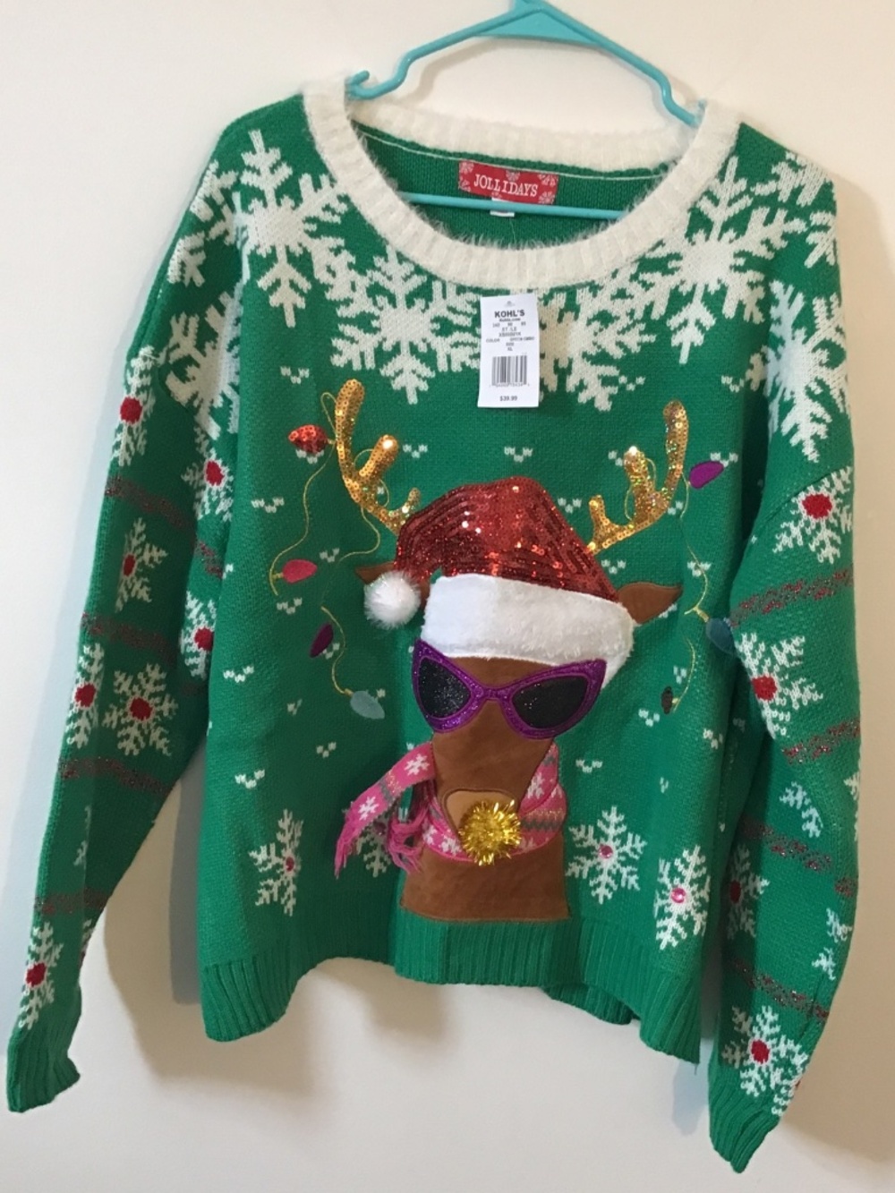 Jollidays Womens Ugly Holiday Sweater